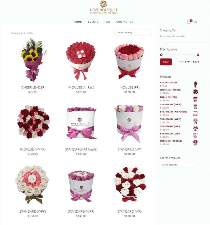 $5,000- Online Florist Shop