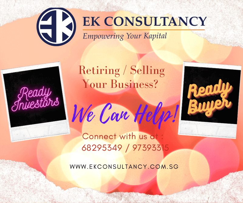 SELL Companies? Investors sourcing? EK consultancy is the choice Broker *** Connect 68295349 ***