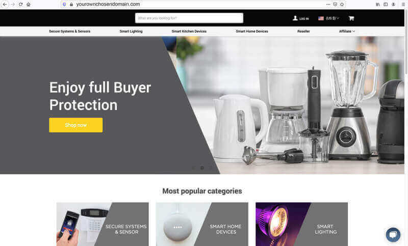 (Expired)Smart Home Electronics Appliances Retail Estore For Sale