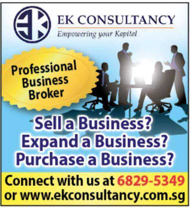 Sell Your Business? EK Consultancy Is The Choice Broker *** Connect 68295349 ***