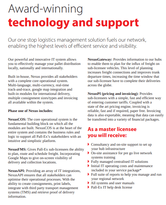 (Expired)Pall-Ex Group looking for Master License Partners in South East Asia