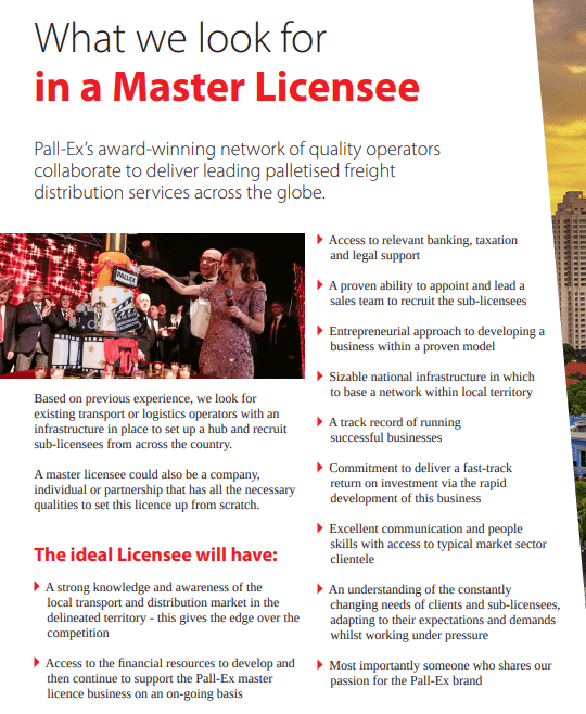 (Expired)Pall-Ex Group looking for Master License Partners in South East Asia