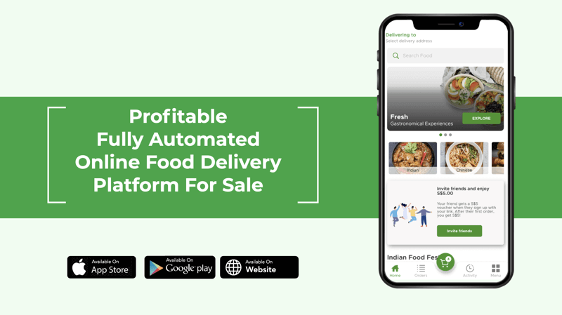 Profitable Fully Automated Food Delivery Platform With Huge Potential.