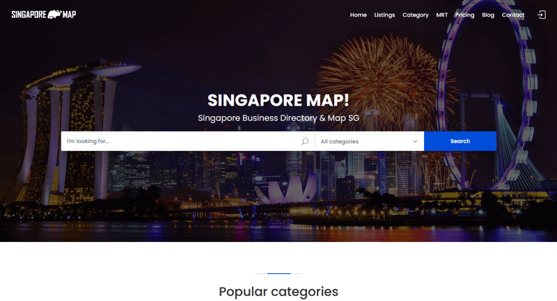 (Expired)Opportunity! Singapore-Map.Com For Sale! Online Directory Of Singapore With Huge Potential!