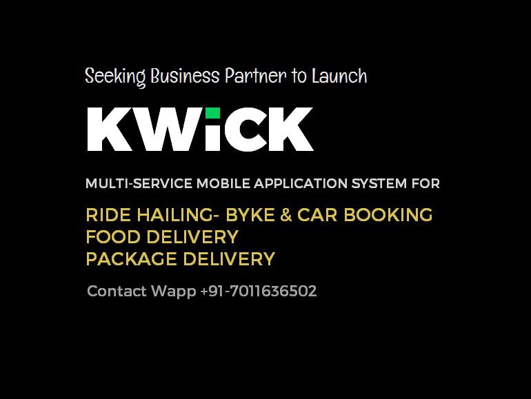 (Expired)Business Partner To Launch Ride Hailing, Food Delivery & Package Delivery Mobile App