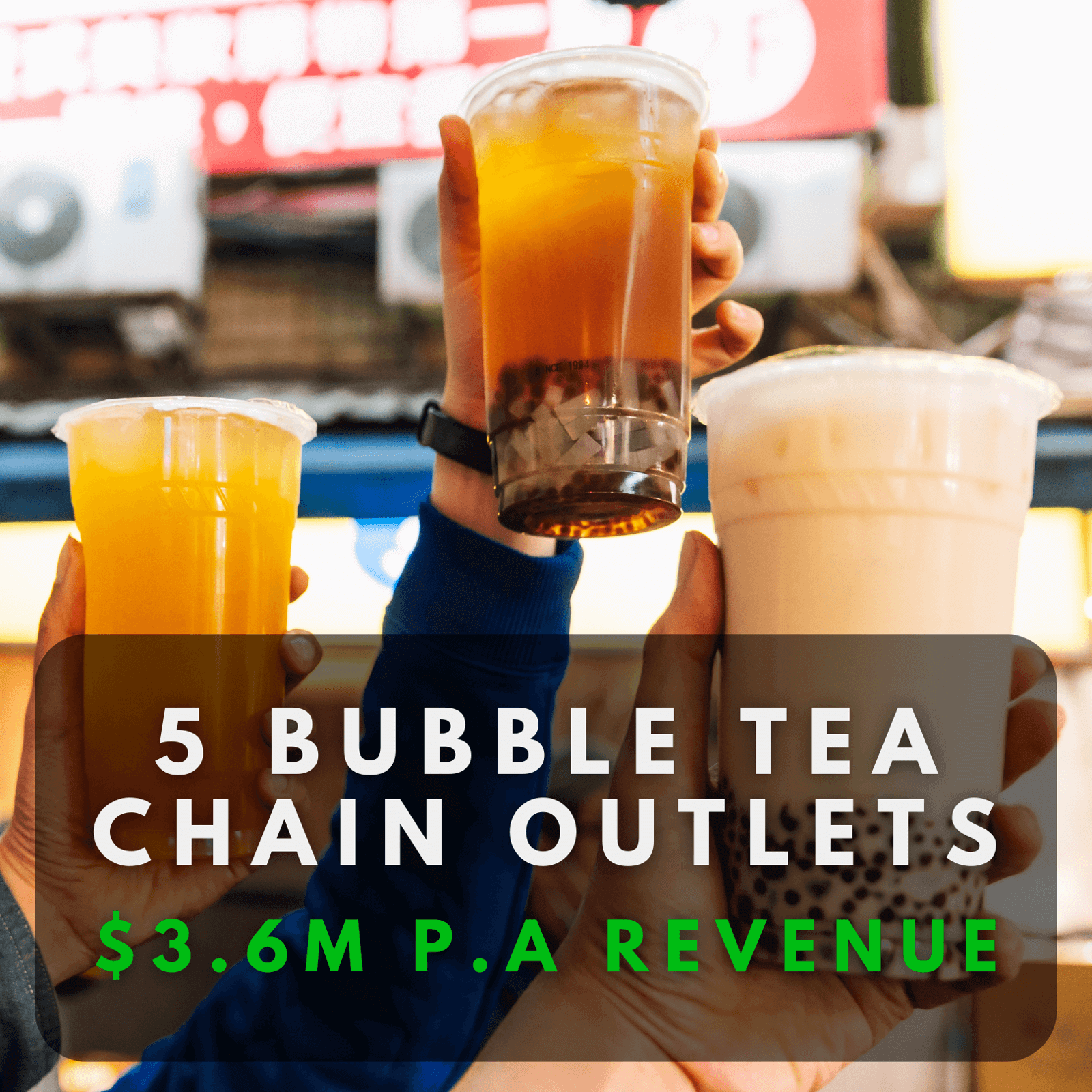 (Sold) 5 Bubble Tea Stores Locally | $3.6M Yearly Revenue | Owner Retiring For Good