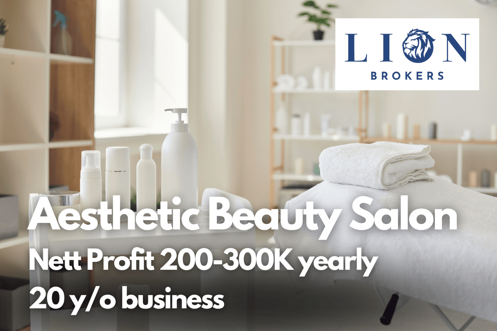 [300K Nett Profits] Beauty, Slimming & Aesthetic Salon For Sale