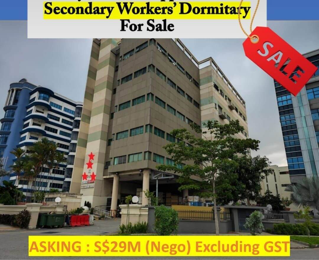 Kallang Workers' Dormitory For Sale (Property Only) ! 工人宿舍出售 ！