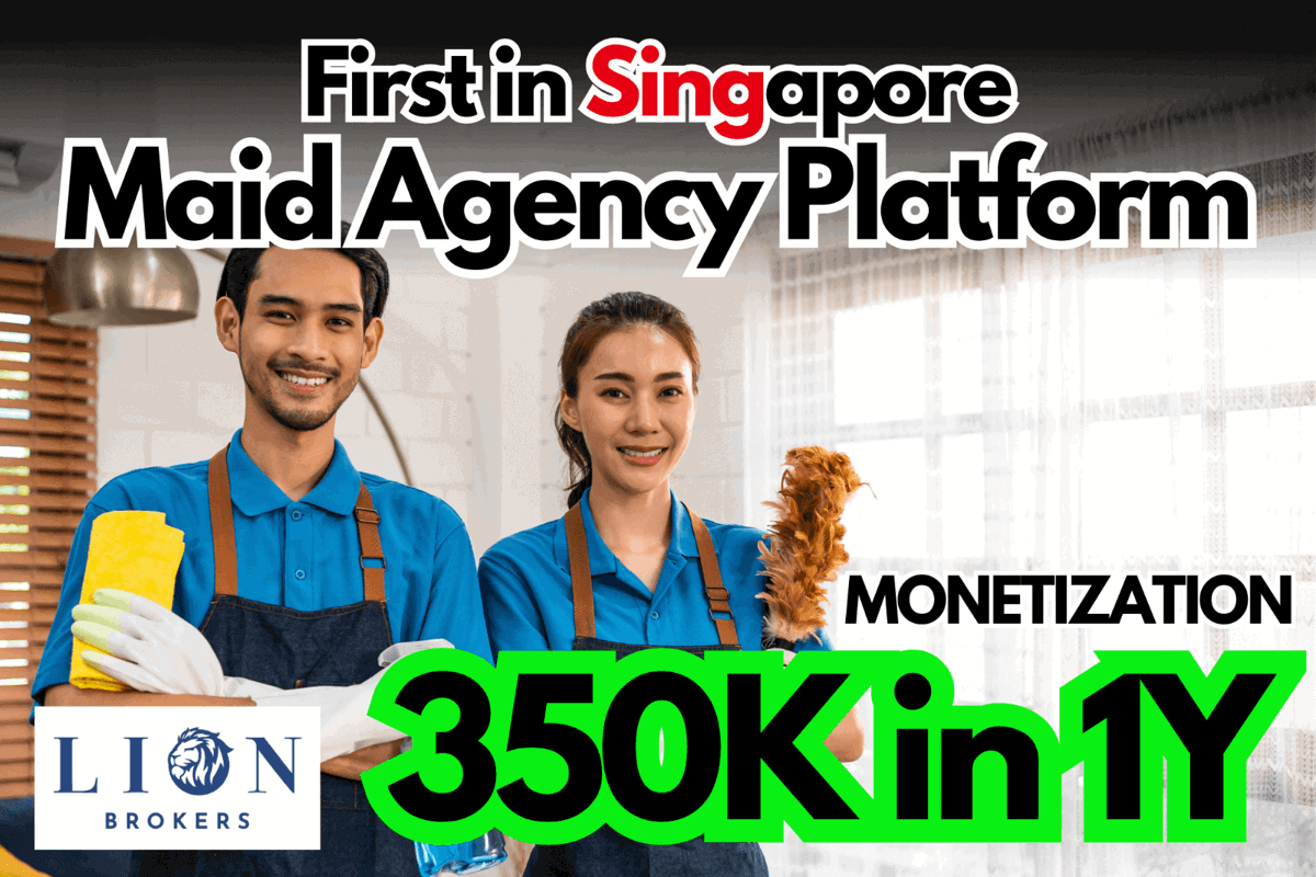 (Sold) Finding Partners To Monetize Already Setup Maid Platform (No. 2 Biggest Platform For Maids In Sg)