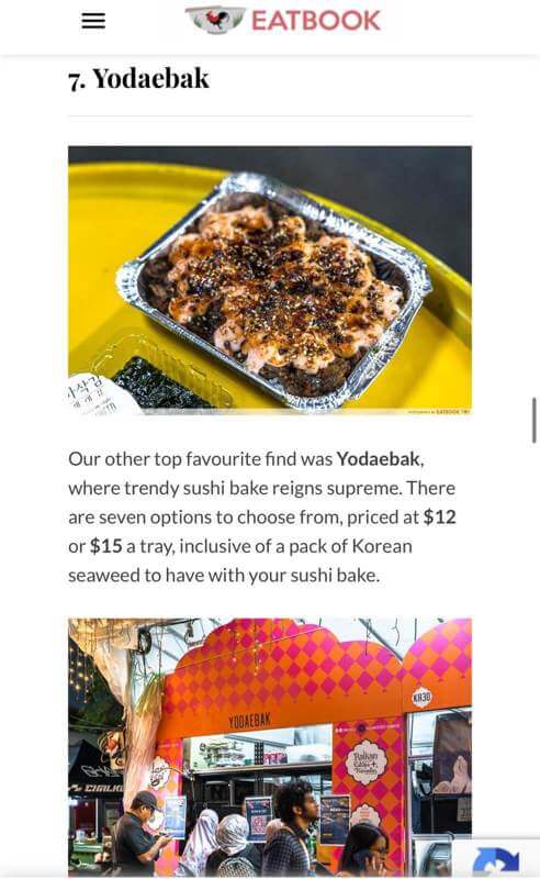 Popular Halal Pop Up Booth Selling Sushibakes And Korean Sodas For Sale