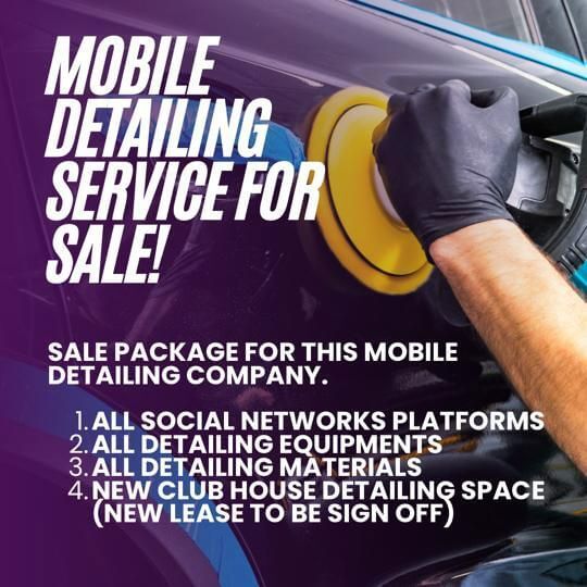 (Expired)Mobile Detailing Services Business For Sale
