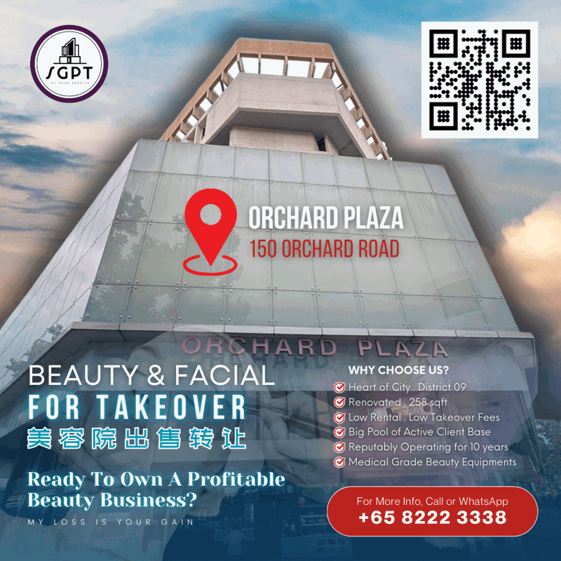 (Expired)Profitable Beauty And Facial Salon Business For Takeover In Orchard Road!