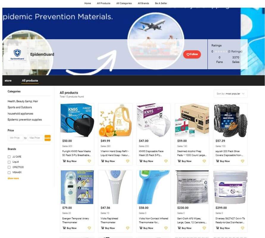 (On Hold)A Profitable Online B2B Ecommerce HealthCare Store with Monthly 25KUSD Net Profits Gurantee