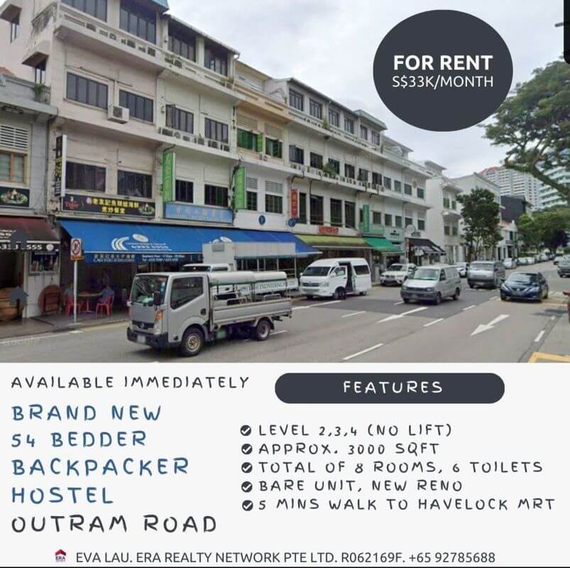 (Can register work permit address) Backpacker Hostel In Outram For Rent (No Takeover Fee)
