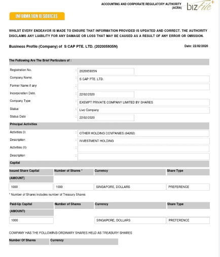 (Sold) A 10-Year-Old Private Limited Company In Singapore Is For Sale.