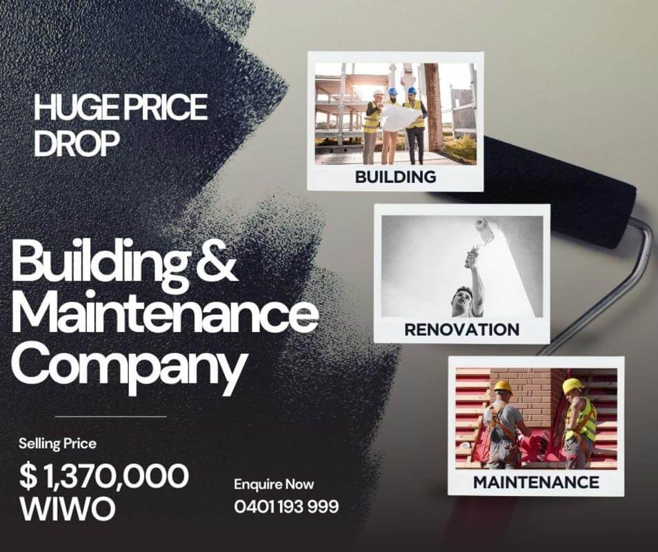 HUGE PRICE DROP! Building & Maintenance Company