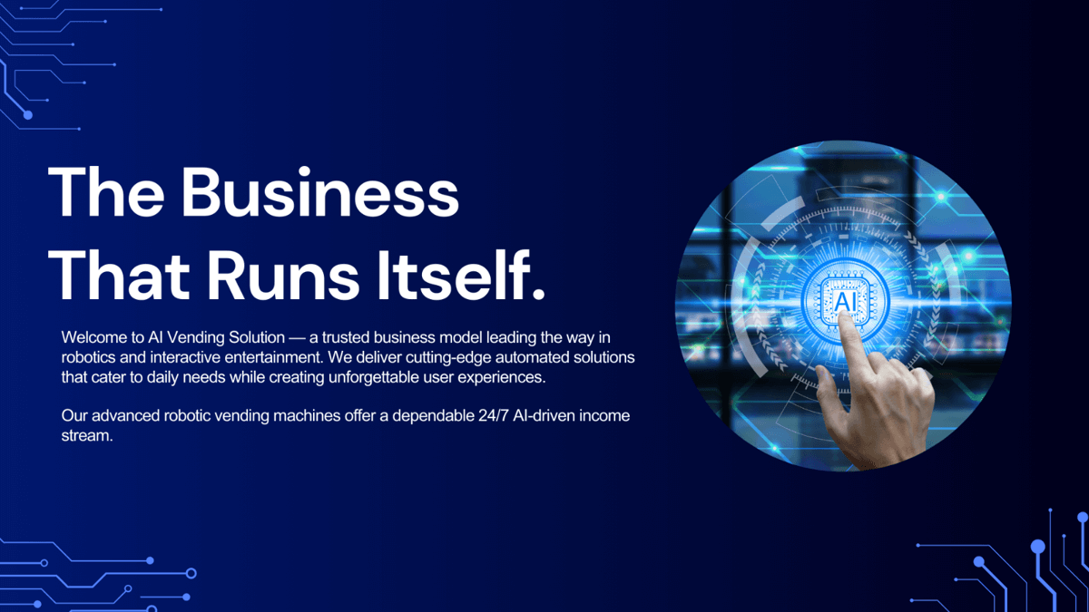 Highly Profitable Automated Intelligence VENDING Machine