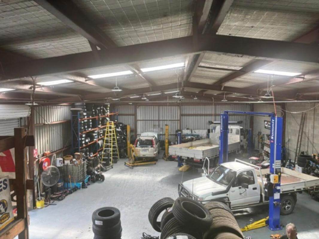 Freehold and 2 Businesses . Mechanical workshop & Tyre fitter.