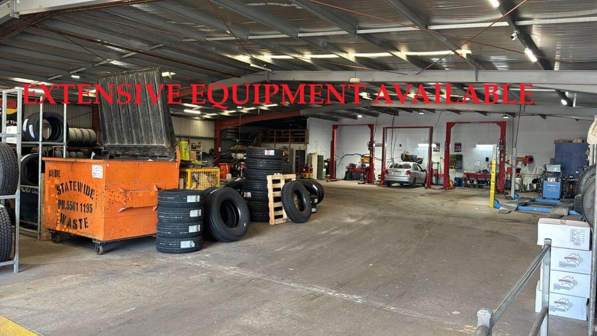 Huge Mechanical & Tyre workshop.  No Weekends !!