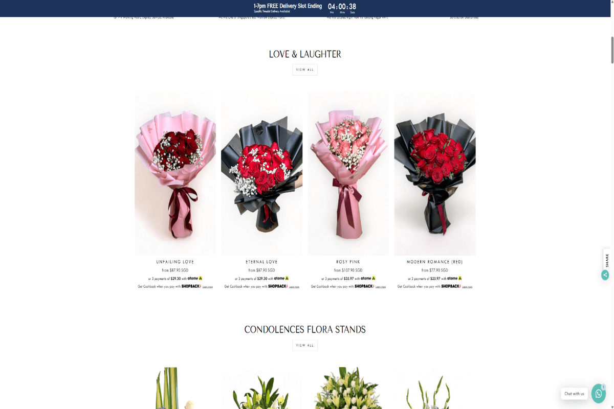 Leading Online Florist In Singapore For Sale