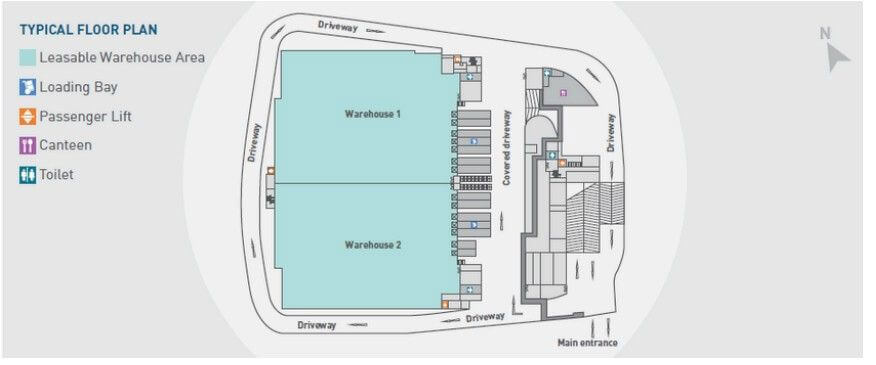 (Expired)6-Storey Ramp-Up Logistics Warehouse With Rooftop Parking Toh Guan Road