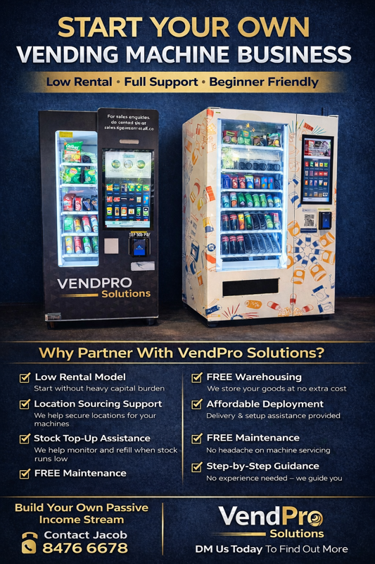 Low Costing Business - Vending Machines Renting (Looking For Partners)