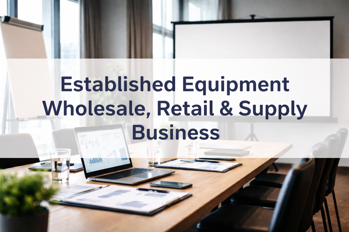 Established Equipment Wholesale, Retail & Supply Business