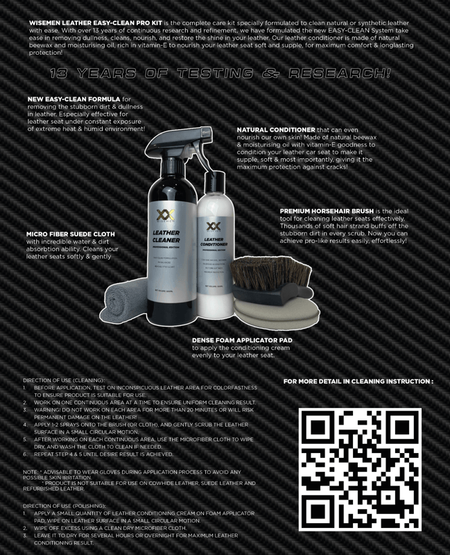 Business With Unique Ready to Sell Product -Premium Leather Cleaning Kit (Include 490pcs inventory) 