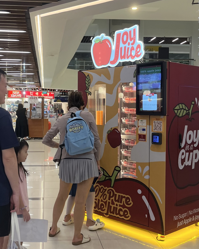 Own An Apple Juice Vending Machine Franchise: 3% - 4% Monthly Returns