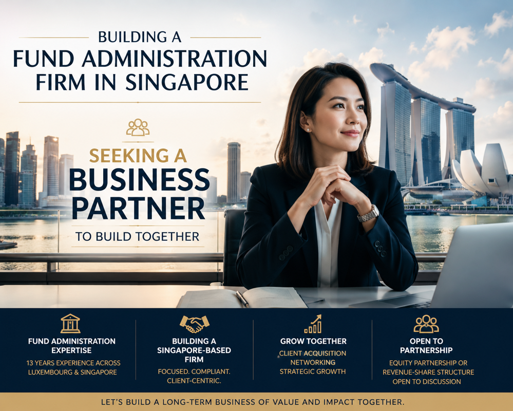 Business Partner Wanted — Fund Administration & Accounting Firm (Singapore)
