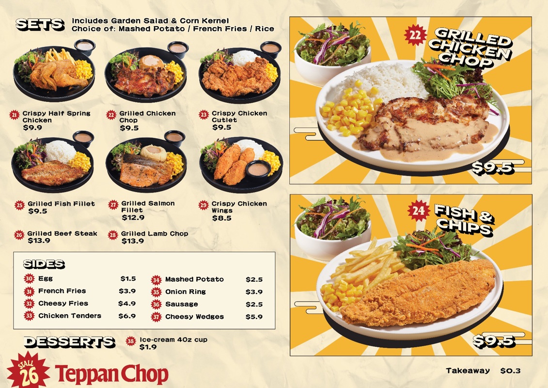 Teppan Chop " Grill Western Pasta "