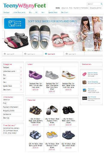 Established Kids Shoes Website