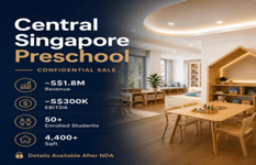💰 Profitable Premium Preschool in Central Singapore | High Fees & Experienced Team