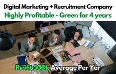 500K Ave Profits Yearly: Digital Marketing + Recruitment Company