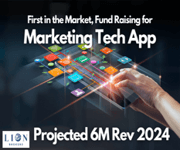 First In The Market - Marketing Tech App, Projected 6M In 2024