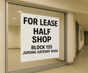 Half Shop for Lease at Jurong East