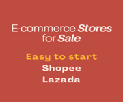 Online E-marketplace Stores For Sale (Shopee and Lazada) $5,000 for 2 stores